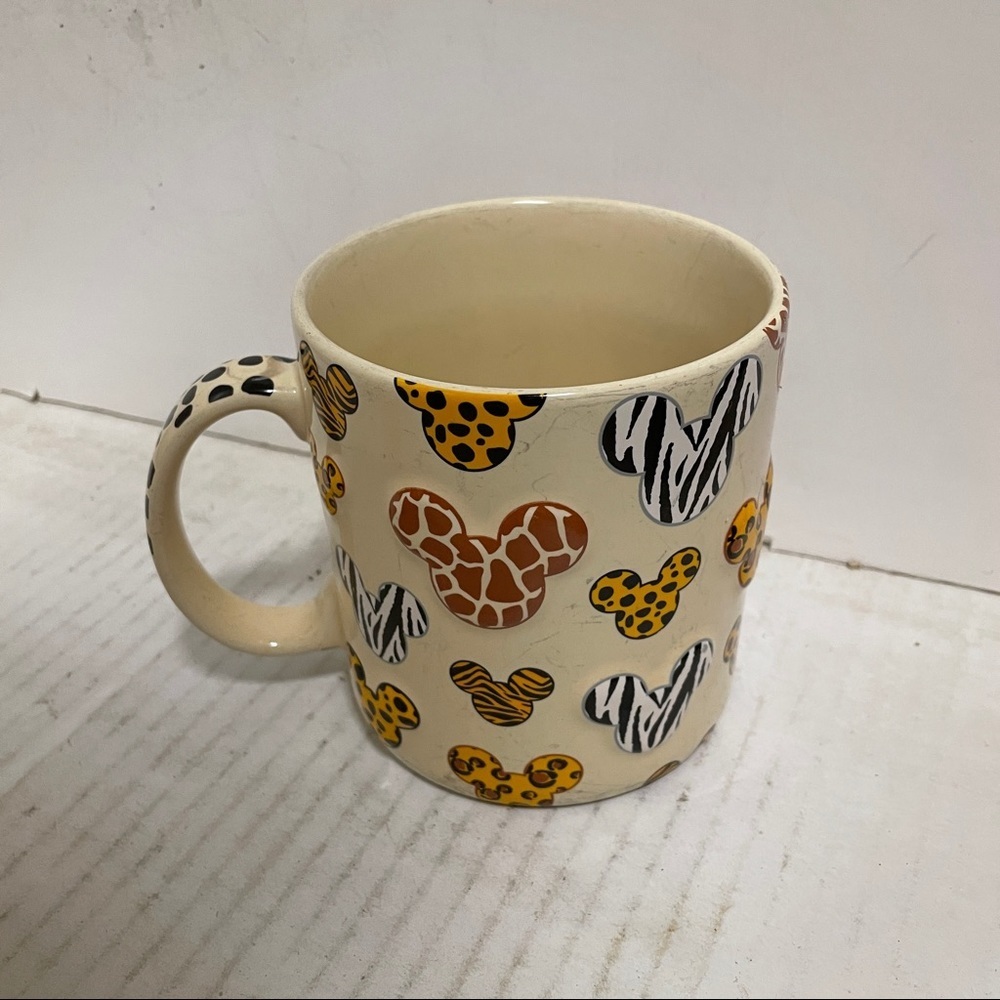 DisneyParks 3D Animal Print Mickey Safari Mug HTF
